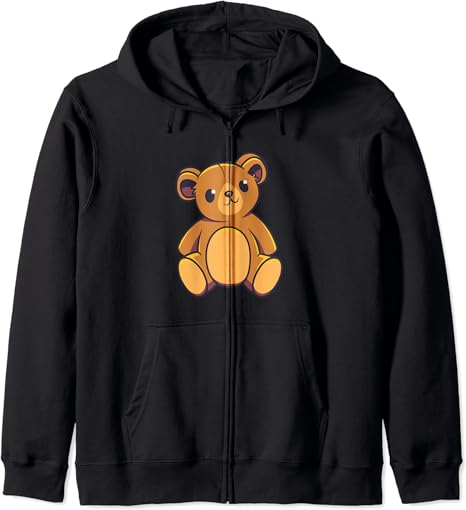 Teddy bear zipper hoodie Clearance